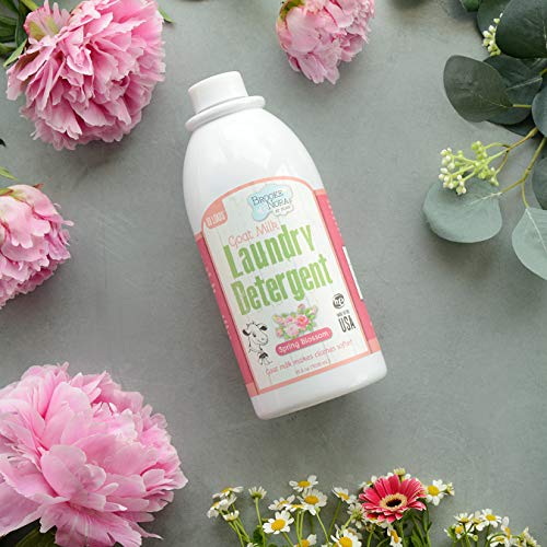 B&N All Natural Brooke & Nora At Home Special Blend Stain-Fighting Liquid Goat Milk Laundry Detergent, Spring Blossom, 35 Fl Ounce #TOP3