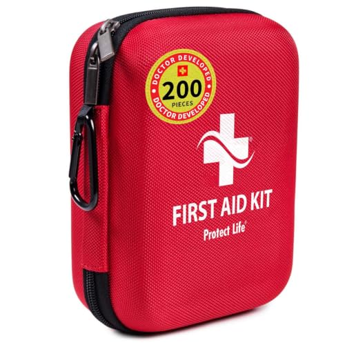 Protect Life Survival First Aid Kit for Home/Business, Camping...