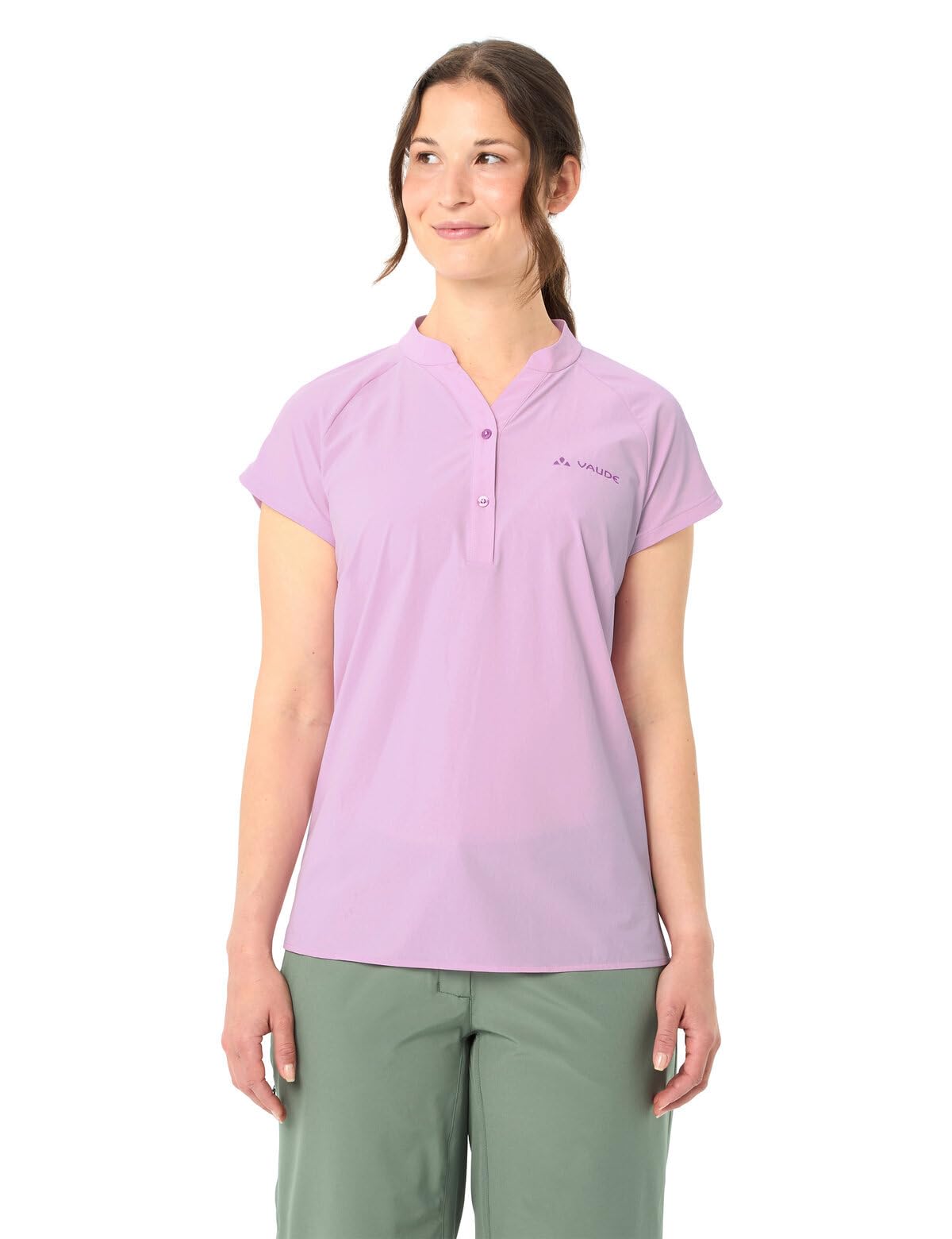 VAUDE Yaras SL Shirt II, atmungsaktiv & elastisch – Raspberry – Gr. 42