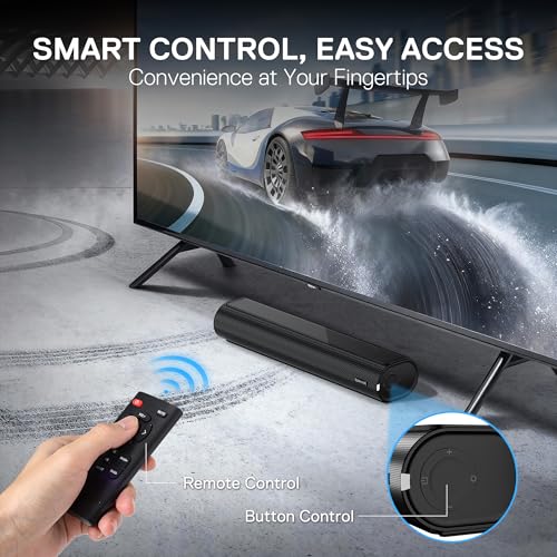 Redragon GS821 Computer Soundbar - Hi-Fi Stereo PC Lautsprecher mit BT 5.3, Optischer/HDMI ARC/AUX/USB Anschluss, 3 EQ Modi, Inklusive Fernbedienung, Gaming Lautsprecher für PC, Laptop und Tablet – Bild 6