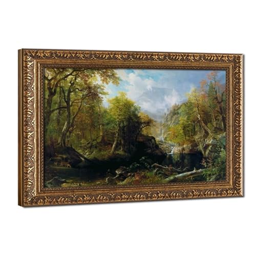 Toile The Emerald Pool Bierstadt pour habiller un mur vide