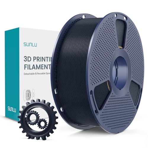 SUNLU PLA+ Filament 1.75mm, Verbesserte Haltbarkeit und Hohe Festigkeit, PLA Plus 3D Druckerfilament für 3D FDM Drucker, 1KG Spule, Mitternachts Schwarz SUNLU PLA+ Filament 1.75mm, Verbesserte Haltbarkeit und Hohe Festigkeit, PLA Plus 3D Druckerfilament für 3D FDM Drucker, 1KG Spule, Mitternachts Schwarz