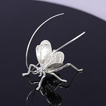 Amazon.co.jp: 置物 銀製 鈴虫・すず虫・夫婦 （梅都工房作品