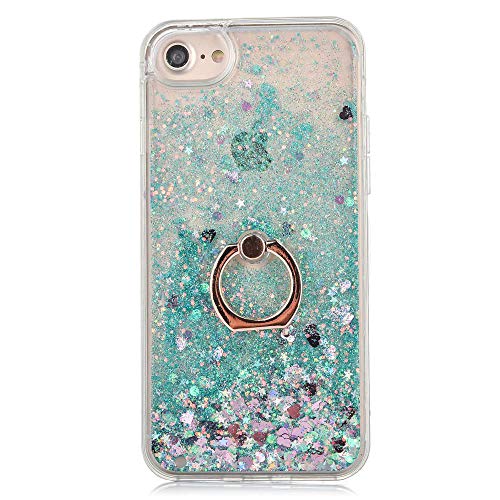 Glitter Hoes voor iPhone 6 Plus/6S Plus, LCHDA Blinkend Vloeibaar Drijfzand Glanzend Vloeiende Pailletten Helder Kristal… - Image 3