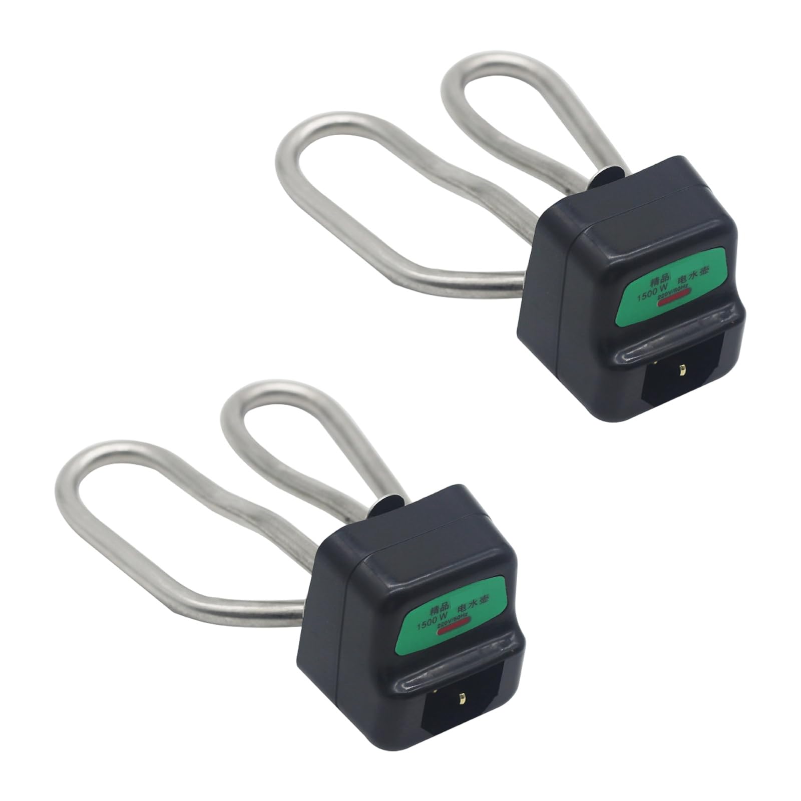 Msioytog Of 2 Universally 304 Stainless Steel Kettle Heating Part Set with Anti Scald Protections and Enhanced Durability Anti Dry Burn Heating Tube