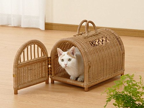 Amazon | 《ラタン（籐）》 ペットキャリーバスケット R281 | 今枝