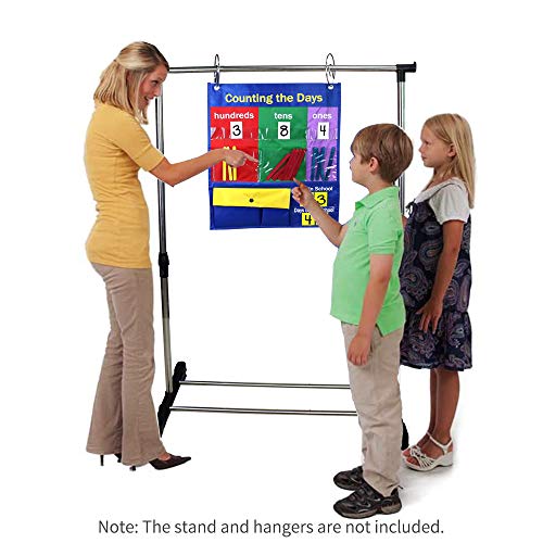 Ajcoflt Tabela de bolso da sala de aula da Escola Contando os dias de volta com Cartões de número de
