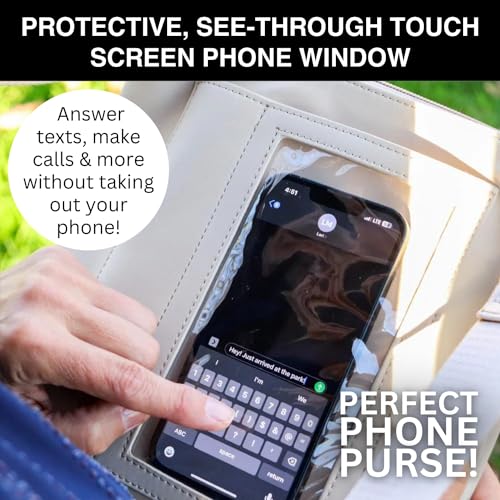 Cell Phone Purse - Touch Screen Women’s Crossbody Handbags (Zoe) - Clutch & Crossbody Phone Case2