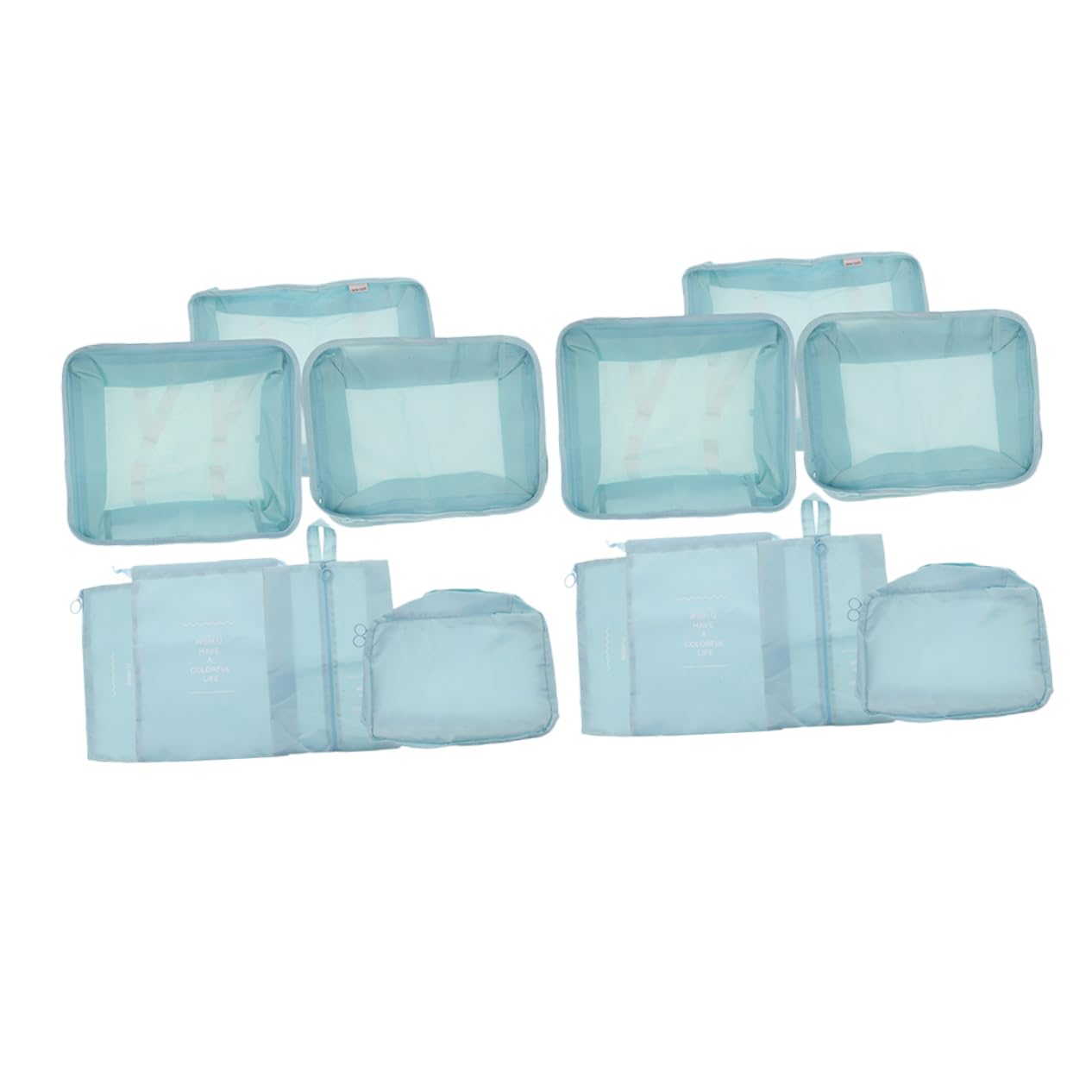 Beavorty Set 14 Pezzi Cubi da Viaggio Leggeri Oxford Design Multicompartment per Organizzatori Valigia, per Viaggi Lunghi e Vacanze