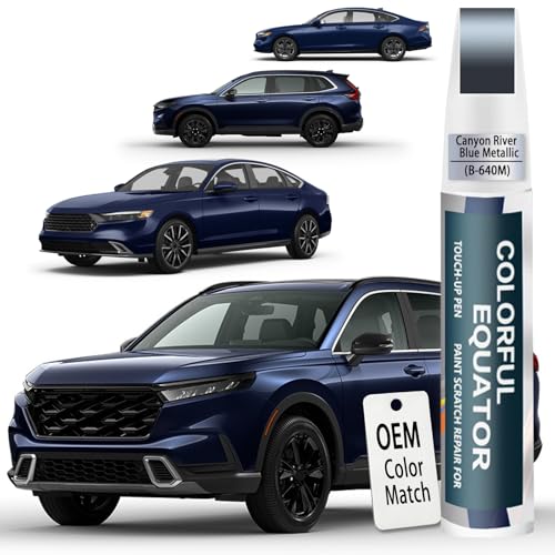 Image of Car Touch Up Paint(B-640M Canyon River Blue Metallic) for Honda | Car Scratch Remover Pen 2-in-1, Automotive Scratch Repair Kit, Quick & Easy Solution to Repair