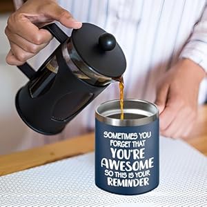 Gifts for Men - Sometimes You Forget You're Awesome Coffee Mug, Birthday Gifts for Men, Him, Dad, Guy, Stocking Stuffers White Elephant Gifts - 14Oz Navy Blue Gifts for Men Sometimes You Forget Youre Awesome Coffee Mug Birthday Gifts for Men Him Dad Guy Stocking Stuffers White Elephant Gifts 14Oz Navy Blue