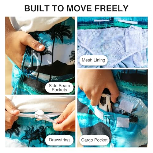 Image of Kanu Surf Boys' Avalon Quick Dry UPF 50+ Beach Swim Trunk