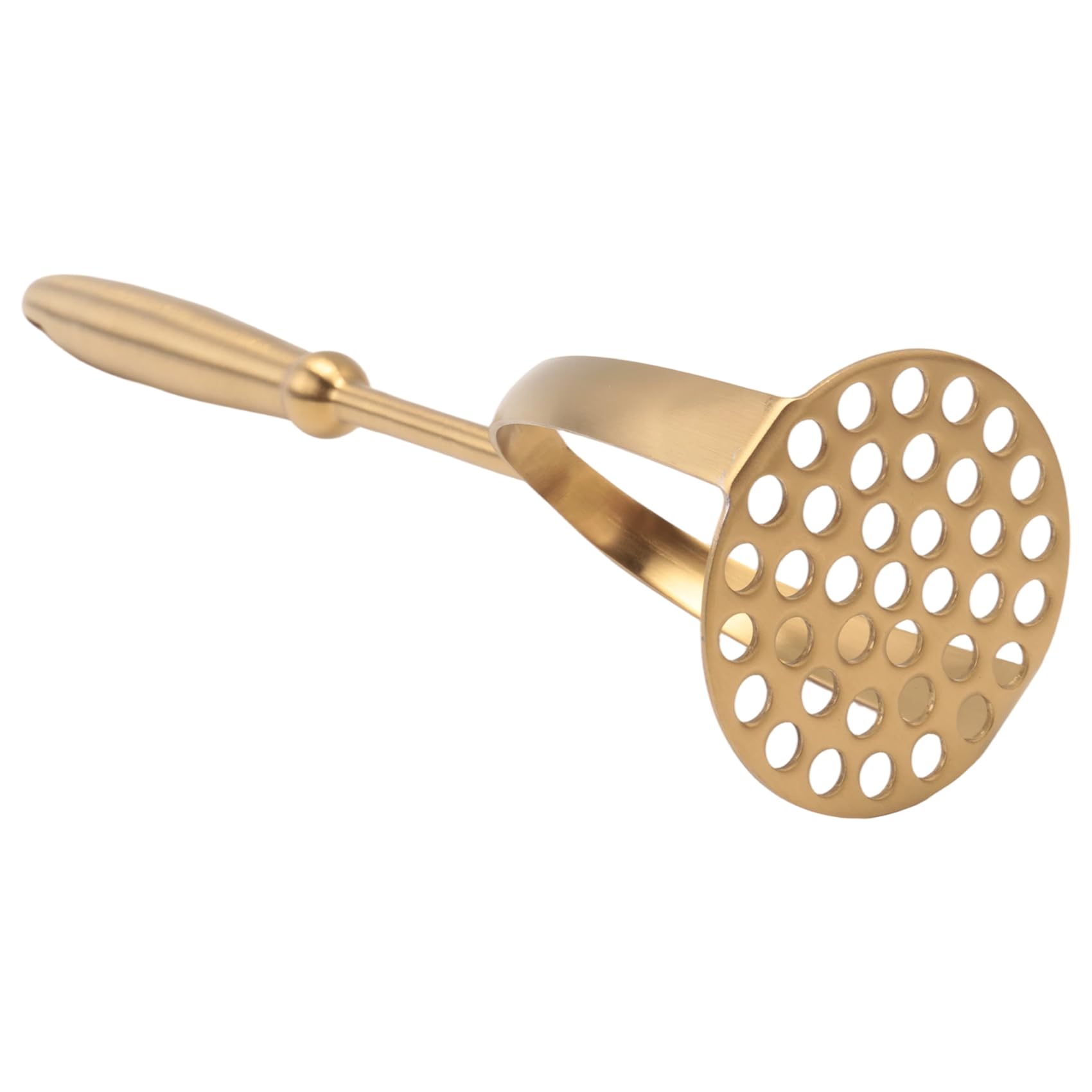 Onchdbfhuu Gold Stainless Steel Potato Masher Household Potato Press Manual Multifunctional Masher Masher