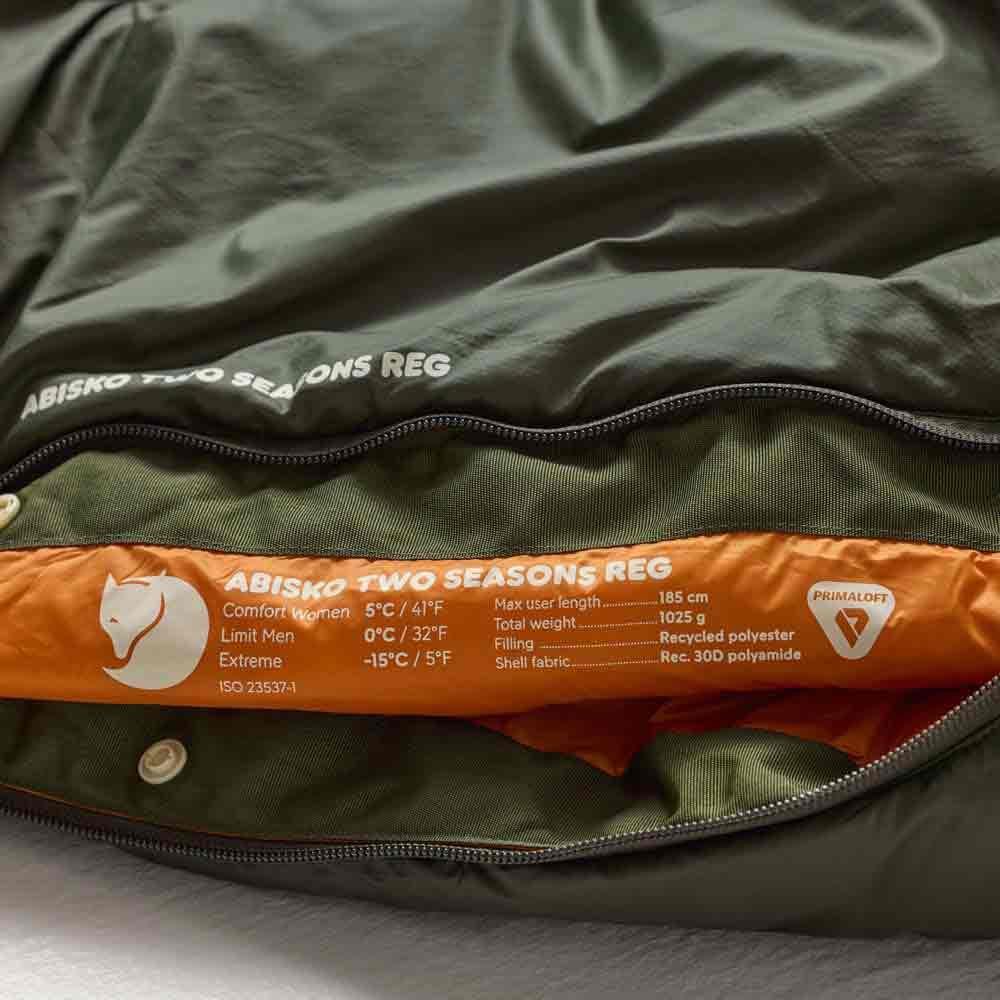 Fjällräven Abisko Two Seasons Sleeping Bag Long Olive