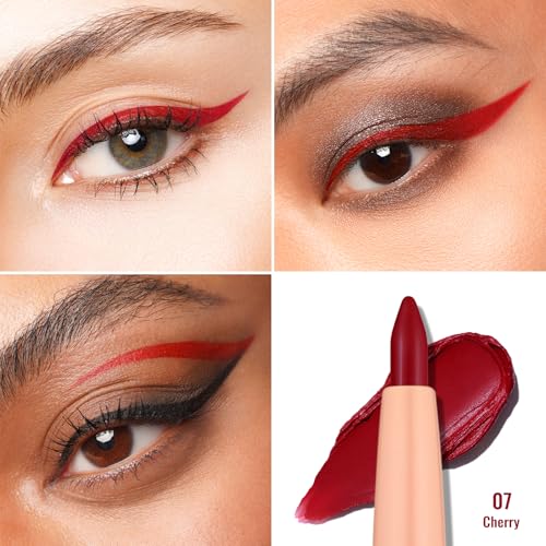 Oulac Red Eyeliner Pencil Retractable 2In1 Waterproof Eye Liner And Lip Liners thumb #1