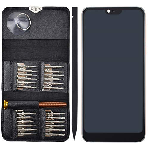 Image of TA-1100 LCD Screen Touch Digitizer Glass with Screen Frame Replacement for Nokia 7.1 TA-1097 TA-1085 TA-1095 TA-1096 Gloss Steel