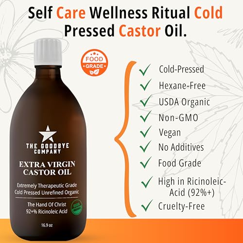 GoodBye Company USDA Organic Cold-Pressed Castor Oil, 16.9 oz Bottle Alternate view