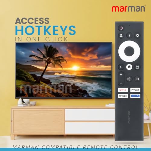 marman® Compatible with Motorola Google Tv Remote Suitable for Models 55UHDGQMBSGQ 65UHDGQMBSGQ Smart 4K UHD QLED Television Non Voice Command - Match Keys Exactly with Existing Remote Controller 6 51Cr991mjKL