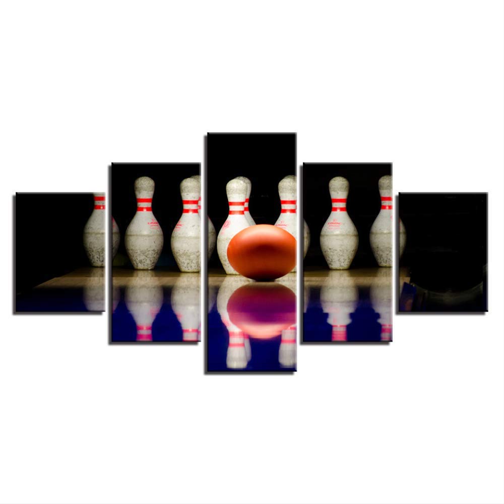 Toile mur art photo de bowling pour habiller un mur vide avec une décoration sport moderne