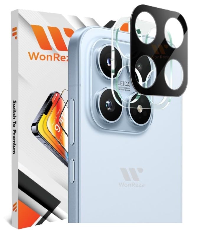 Image of Pack 1- Back Camera Glass Protector Compatible with Xiaomi Mi 17 5G [3D Premium] Camera Glass Protector (Black)