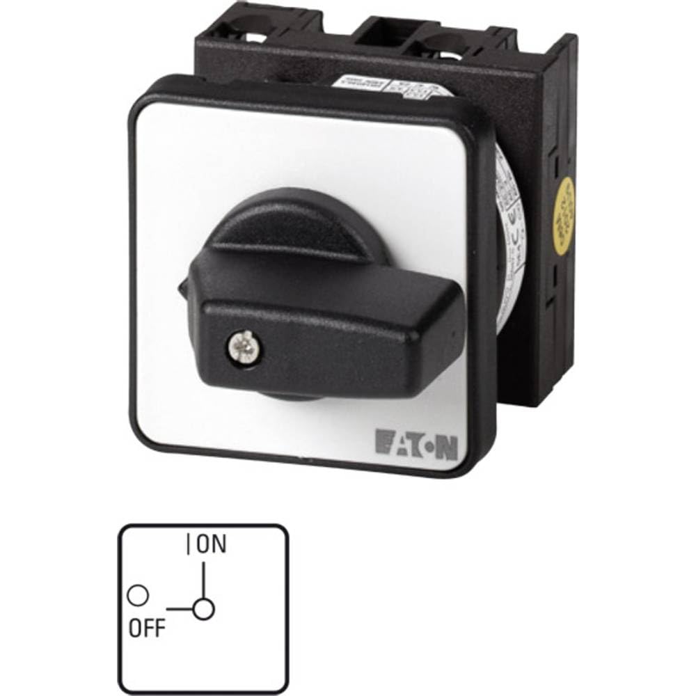 Eaton T0-1-102/E Interruptor On-Off, 2 Polos, 20 A, 90°, Montaje Empotrado, 4.8 cm x 4.8 cm x 7.6 cm
