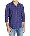 Calvin Klein Men's Liquid Cotton End On End Tonal Plaid Woven Shirt
