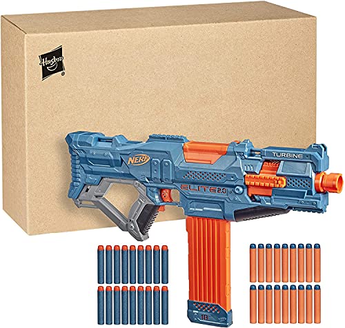 NERF Elite 2 Turbine CS-18 motorisierter Blaster, 36 Darts, 18-Dart Clip-Magazin, in recycelbarer Verpackung + 2X… – Bild 3