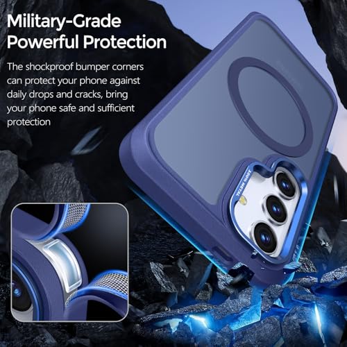 Image of Rayboen for Magnetic Matte Samsung Galaxy S24 Case, Blue