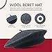 CHAPEAU TRIBE Classic Stretchable Wool French Beret (Dark Gray)