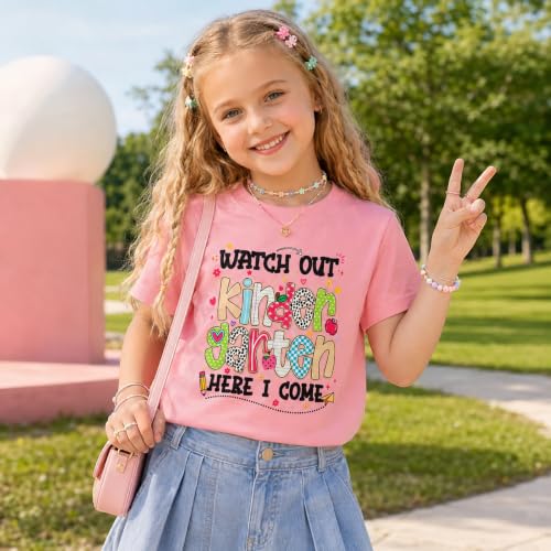 Image of Rollin Into Kindergarten Shirt Boys Girls First Day of Kindergarten T Shirts Little Kids Tee Top