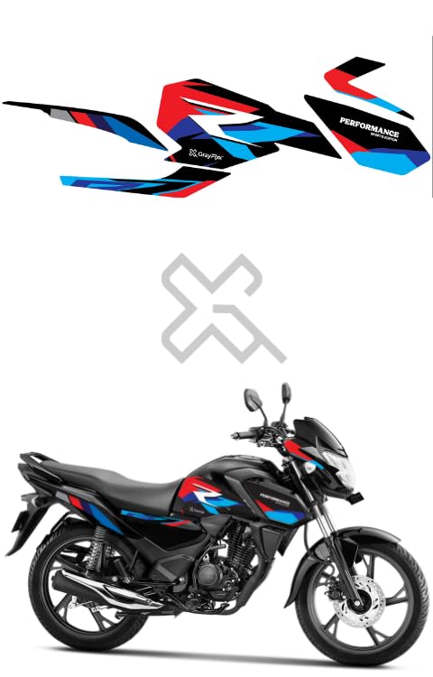 Grayfixx R Edition Half Body Sticker for Shine SP 125 | Made in Premium Gloss Vinyl with FPF(Fade Protection Film), Water Proof, Precut Sticker, Pack of 1 for Both Side-image-15