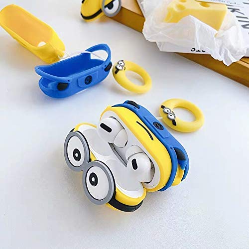 Image of Meyaar Earphone Case Cover Compatible for Realme Buds T300 & T310, Soft Silicone Skin Case Cover Shock-Absorbing Protective Case with Keychain for realme Buds T310 & T300 Only (Yellow)