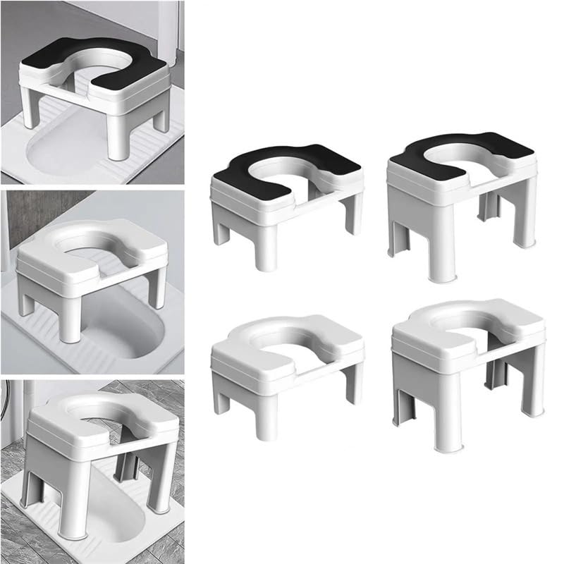 Reposapiés de plástico for adultos, taburete de baño con escalón elevado, ayuda for sentadillas, taburete de baño portátil, taburete de baño resistente for adultos, reposapiés antideslizante.(26.5cm w