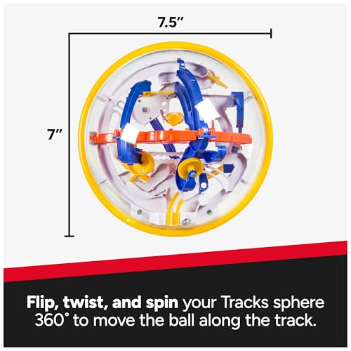 Image of Rubik's Cube, Rubik's Tracks 100 3D Gravity Maze & 3D Puzzle Game with 100 Obstacles, STEM Toy Problem-Solving Brain Teaser, Fidget Toy, Sensory Puzzle for Adults, Teens, Kids, for Ages 8 & Up