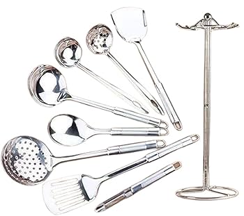 フィスラー　ステンレス製キッチンツールセット 8点 Amazon | 7ピースステンレス鋼キッチン調理器具セット回転