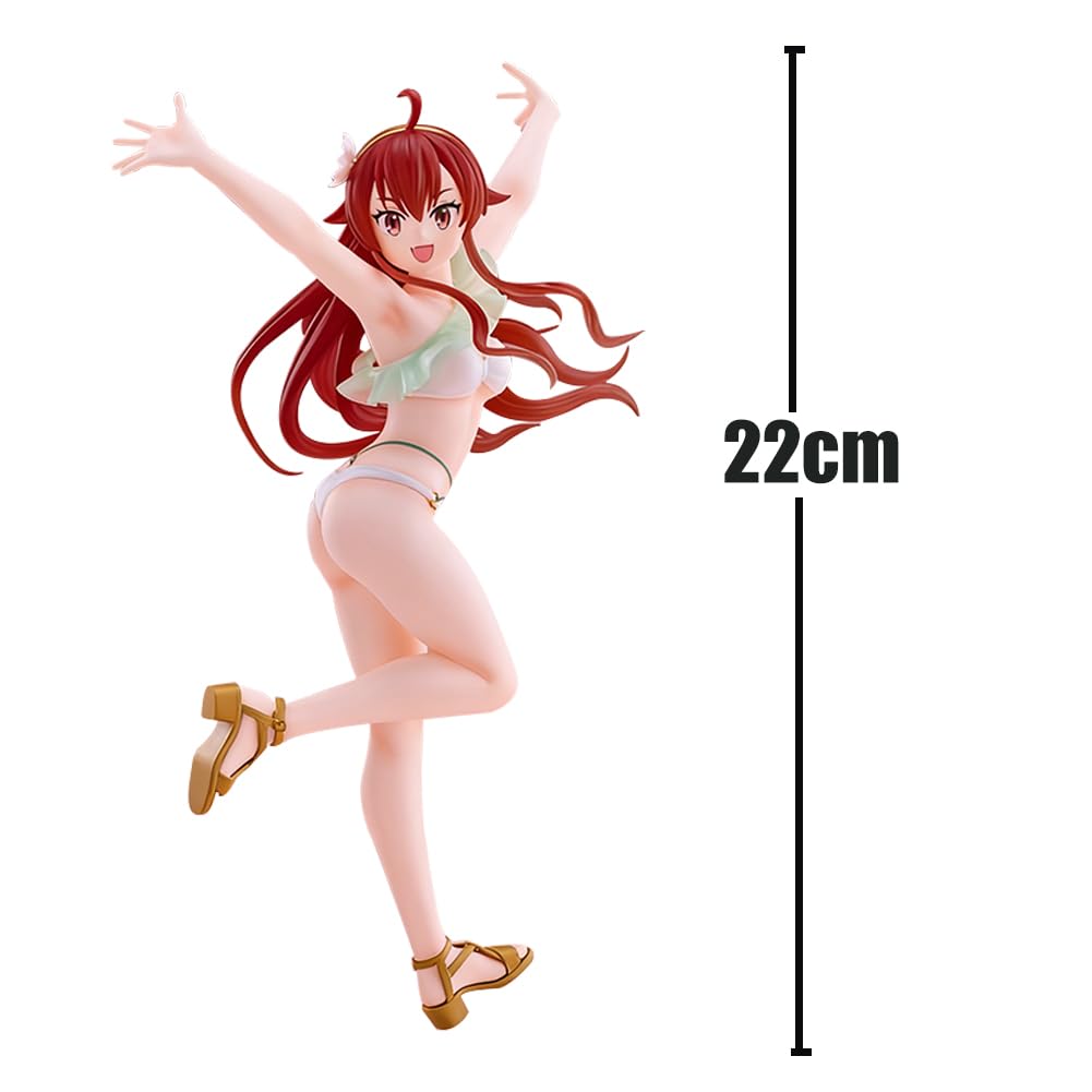 Eris Greyrat Figura de Swimsuit Girl Anime Figura de Acción de Pie Migurdia/Eris Greyrat Estatua Modelo PVC 22 cm Escritorio Decoración Coleccionable Regalo