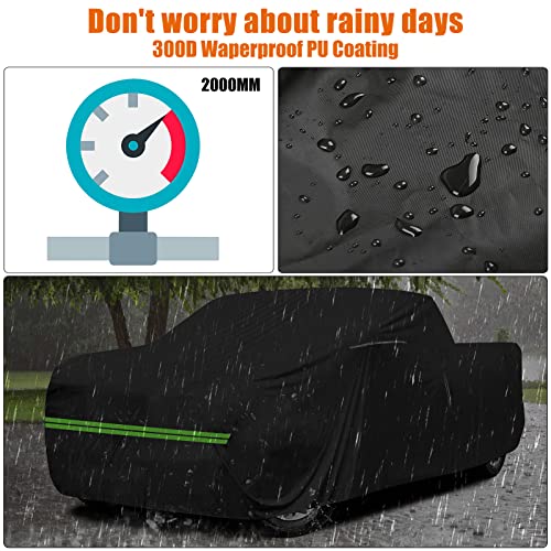 Image of Waterproof Car Cover Replace for Ford F100 F250 1961-1972, F100 F150 F250 1973-1991 2 Door Regular /Standard Cab Long Bed 8ft, All Weather Classic Truck Cover for Snow Rain Prodection