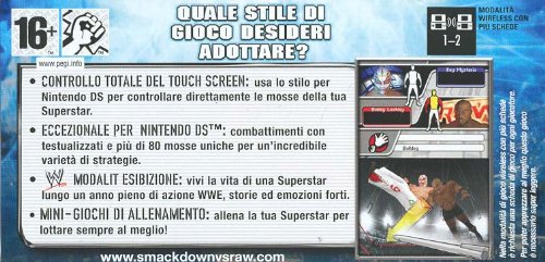 Thq, Wwe Smackdown Vs Raw 2008 Ita, Nintendo Ds - 2