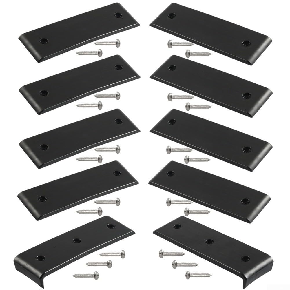 Lot de 10 patins de remorque de bateau (7,6 x 25,4 cm, plastique ABS) facilitent le lancement et le chargement/déchargement des bateaux. Capacité de charge maximale : 1 814,4 kg. Convient à presque