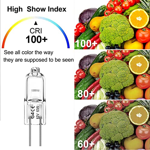 image for WeshLMPO G4 Bulb,12V 10W Halogen Light Bulbs 2 Pin,G4 Light Bulbs Repl