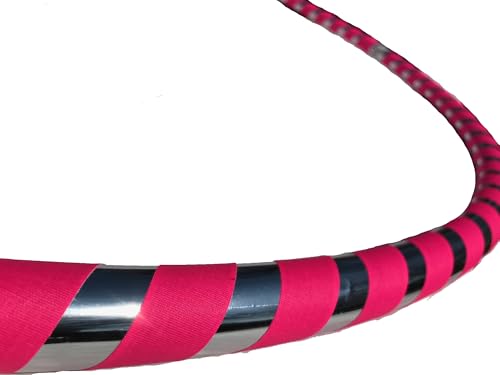 Adult Hula Hoop 1.5 lbs. weighted Beginner Large 40 inches round pink. Get Your Middle Little with Fun Dance Workout Fitness Exercise Sport Hula Hooping