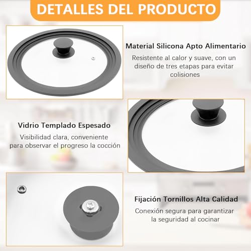 Opiniones de Tapas de sartenes para saltear para comprar online. 9 Imagen adicional