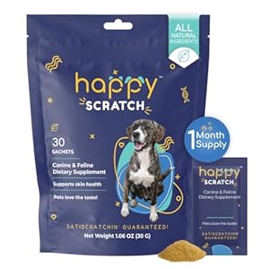 Dog Allergy Relief for Itching and Licking, Itchy Skin and Chewing from Seasonal Allergies, Flavor Pets Love, One Month Supply for All Cat and Dog Breeds - 30 Sachets Dog Allergy Relief for Itching and Licking Itchy Skin and Chewing from Seasonal Allergies Flavor Pets Love One Month Supply for All Cat and Dog Breeds 30 Sachets