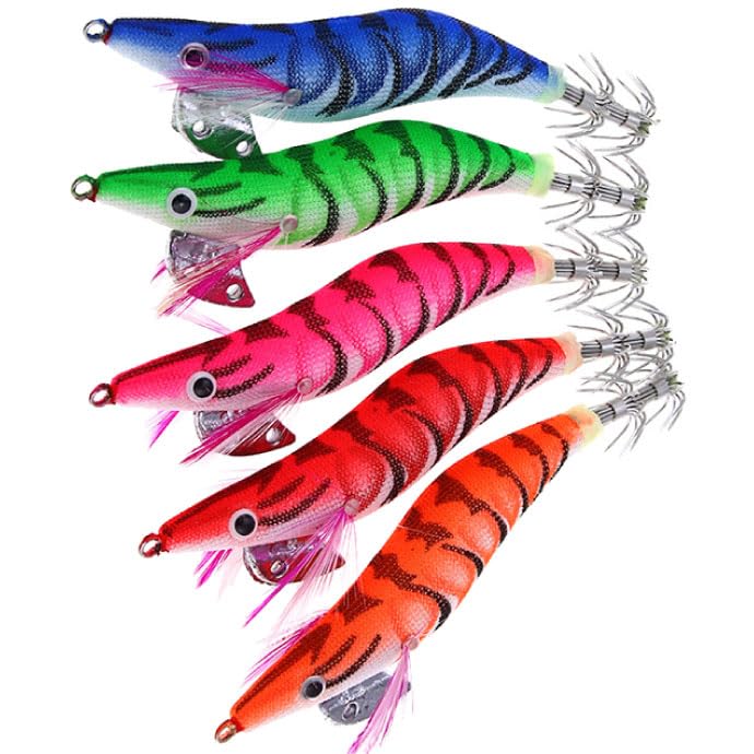 Amazon | KISSRITSU エギ 3.5号 20g 130mm ラトル内蔵 5色セットキス