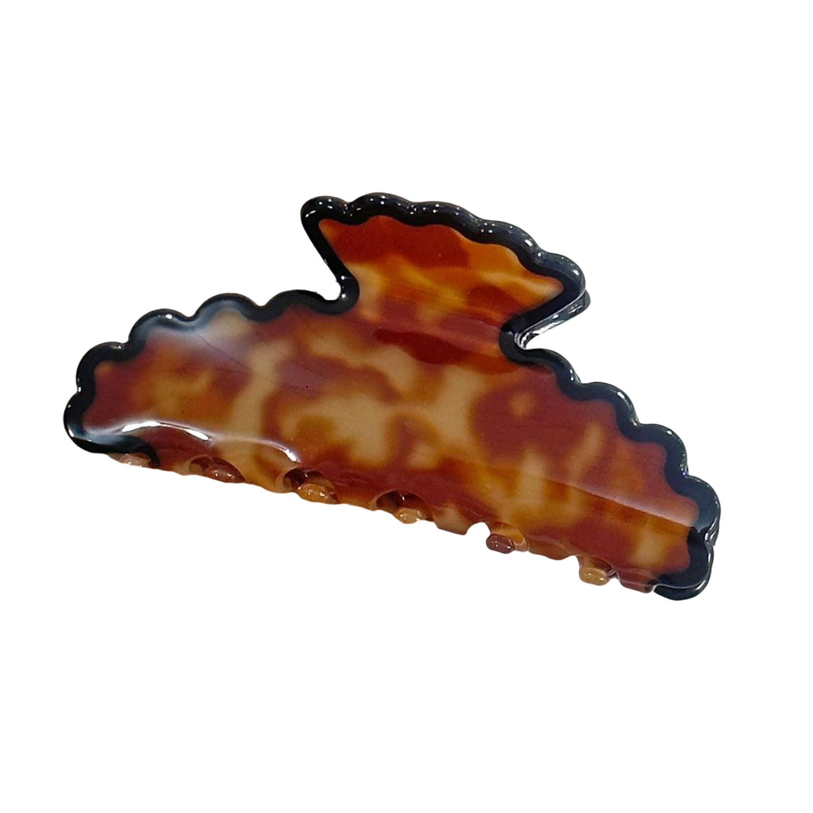 MICFENY Stylish Resin Hair Clip Marble Finish Ponytail Comfortable Hold For Women Girls