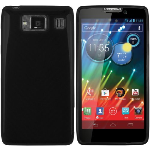 mumbi silicone TPU Coque Motorola RAZR HD - Silicone Etui Housse Protecteur Case Noir
