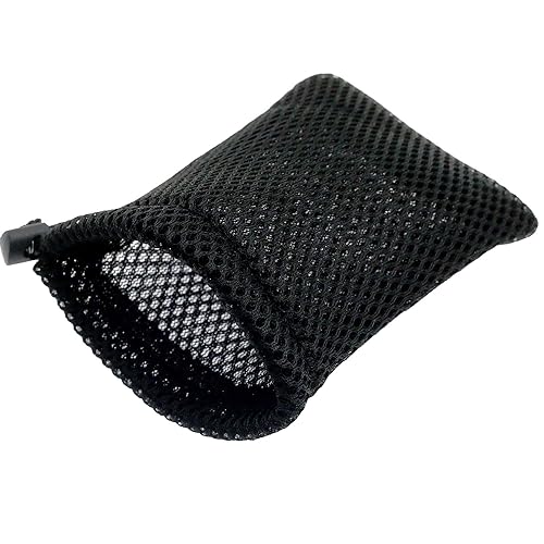 8PCS Small Mesh Bags 4.5" x 3.5"Black Nylon Mesh Drawstring Bags Durable Drawstring Net Bag Small Travel Stuff3