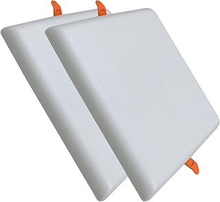 LED ATOMANT Pack 2X Downlight LED Panel Cuadrado 36W, Corte Ajustable (60-210mm), Color Blanco Frio (6500K), 3300 lumenes, Sin Marco