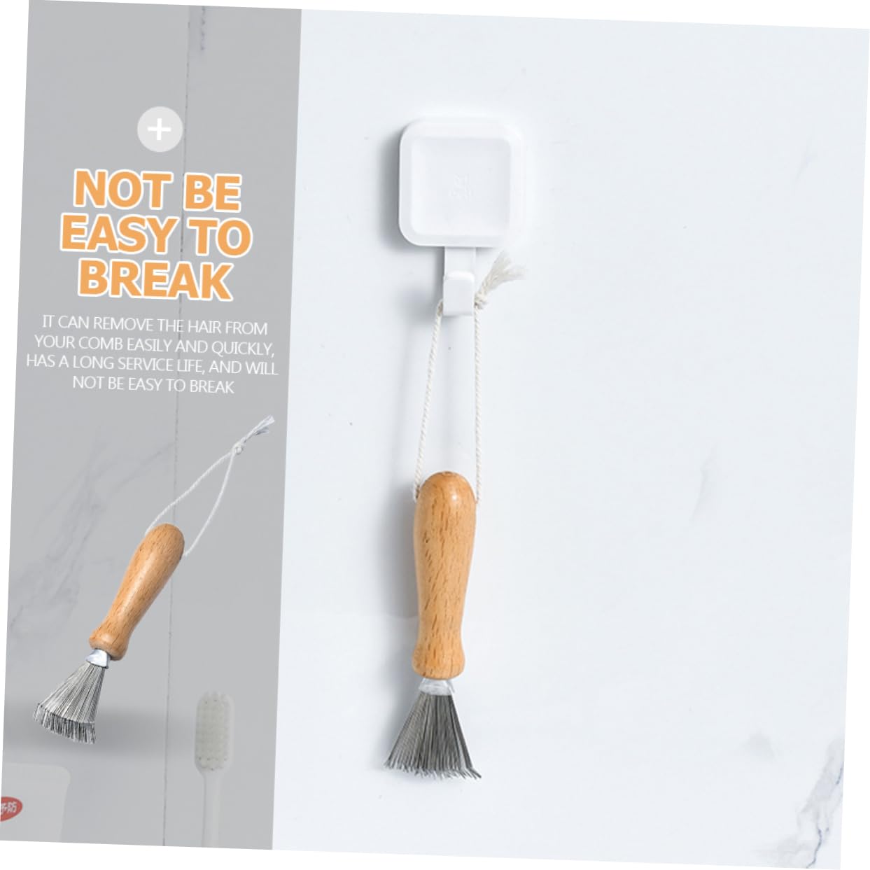 Baluue Portable Comb Rake Cleaner Hair Brush Detangler Tool for Clean Hair Brush