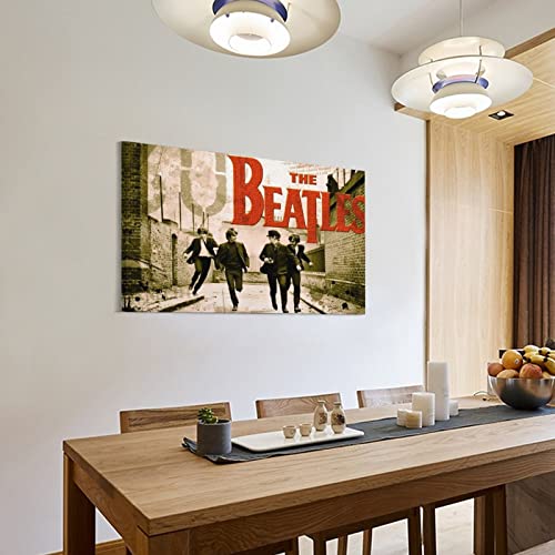 Poster décoratif rétro Beatles sur toile, affiches murales et image d’art – Décoration moderne pour chambre à coucher… - Les Beatles, Paul McCartney, John Lennon, RIngo Starr, George Harrison Poster décoratif rétro Beatles sur toile, affiches murales et image d'art - Décoration moderne pour chambre à coucher… – Image 4
